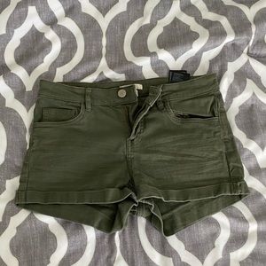 green shorts